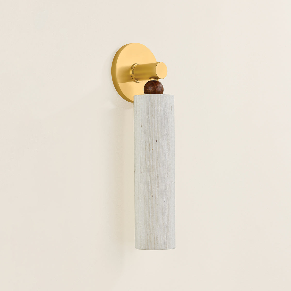 Mitzi by Hudson Valley Lighting Reyn 1-Light Wall Sconce in Aged Brass, detail view 4
