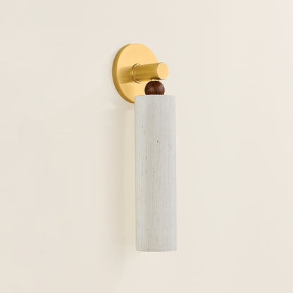 Mitzi by Hudson Valley Lighting Reyn 1-Light Wall Sconce in Aged Brass, detail view 4