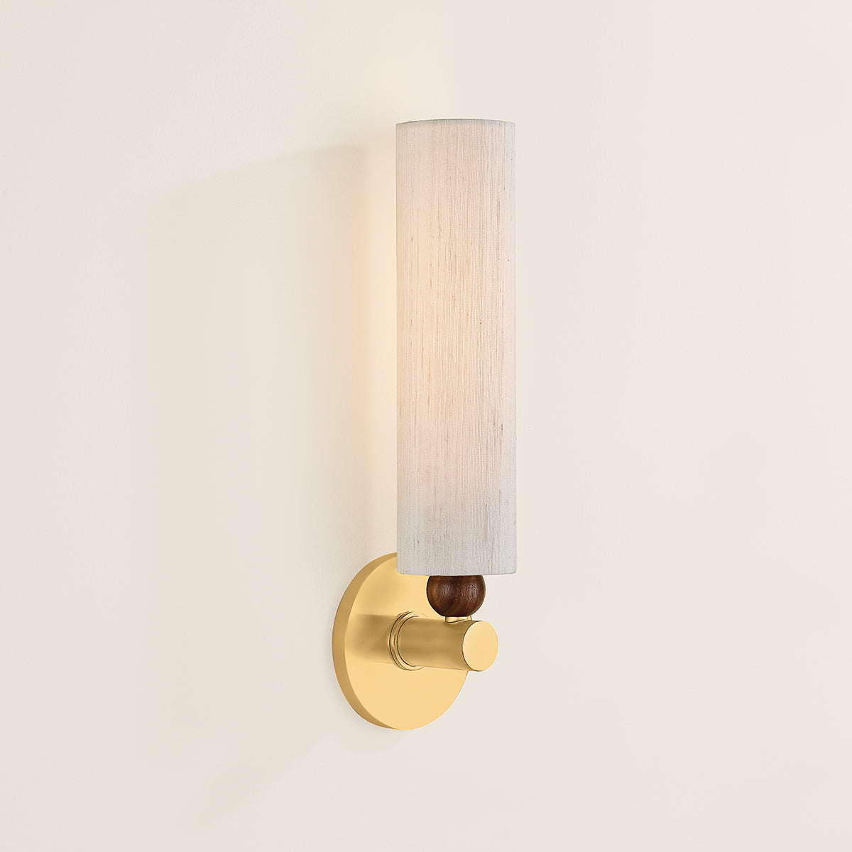 Mitzi by Hudson Valley Lighting Reyn 1-Light Wall Sconce in Aged Brass, detail view 7
