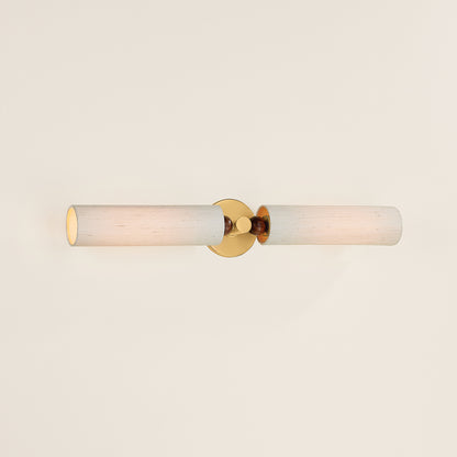 Mitzi by Hudson Valley Lighting Reyn 2-Light Wall Sconce in Aged Brass, detail view 7