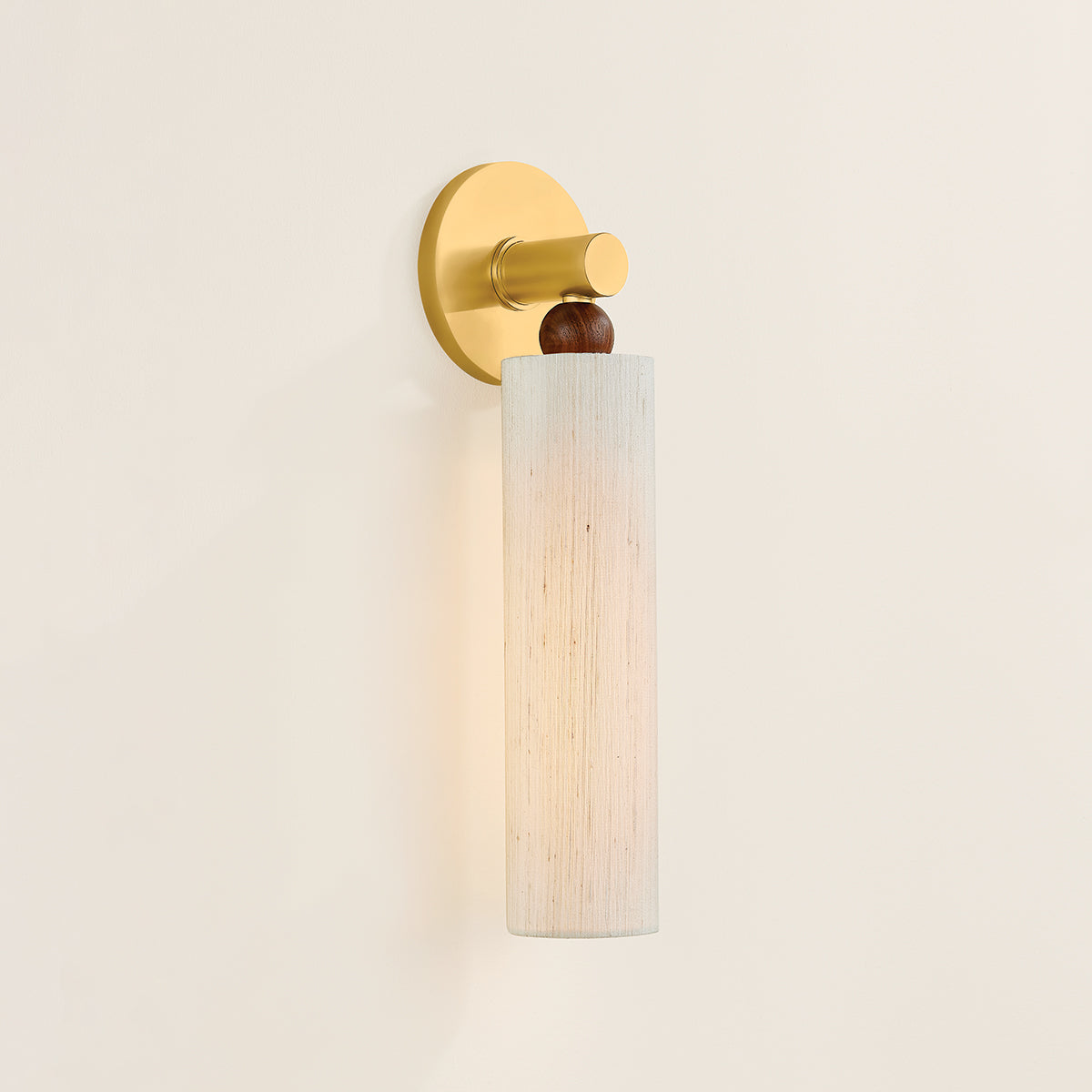 Mitzi by Hudson Valley Lighting Reyn 1-Light Wall Sconce in Aged Brass, detail view 8