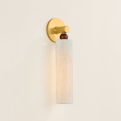 Mitzi by Hudson Valley Lighting Reyn 1-Light Wall Sconce in Aged Brass, detail view 8