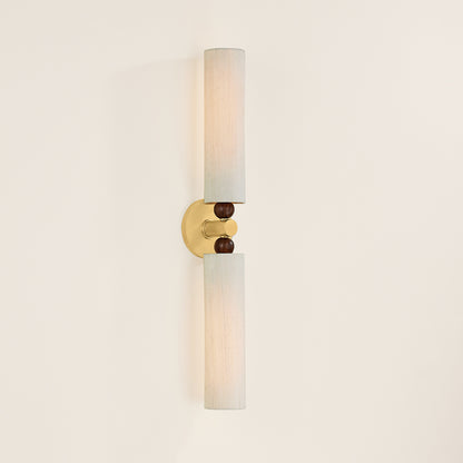 Mitzi by Hudson Valley Lighting Reyn 2-Light Wall Sconce in Aged Brass, detail view 8