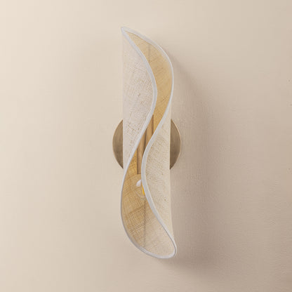 Mitzi by Hudson Valley Lighting Rhoda Wall Sconce in Aged Brass, detail view 1