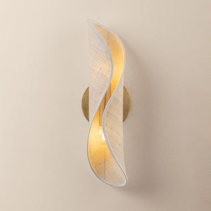 Mitzi by Hudson Valley Lighting Rhoda Wall Sconce in Aged Brass, detail view 3