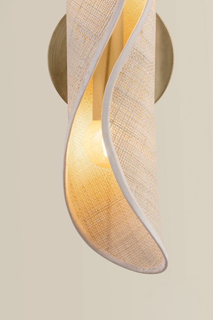Mitzi by Hudson Valley Lighting Rhoda Wall Sconce in Aged Brass, detail view 4