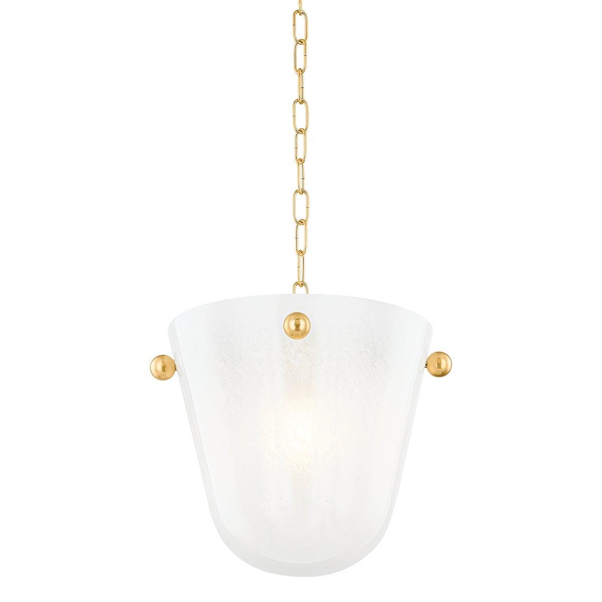 Mitzi by Hudson Valley Lighting Rima Pendant in Aged Brass