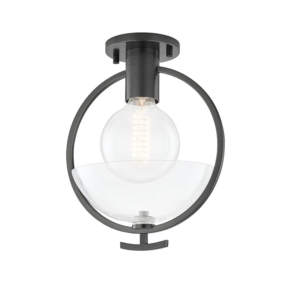 Mitzi by Hudson Valley Lighting Ringo Semi-Flush Mount in Old Bronze