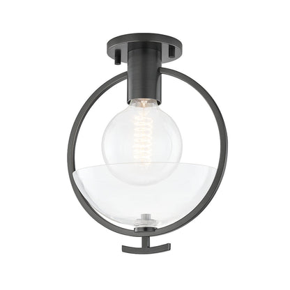 Mitzi by Hudson Valley Lighting Ringo Semi-Flush Mount in Old Bronze