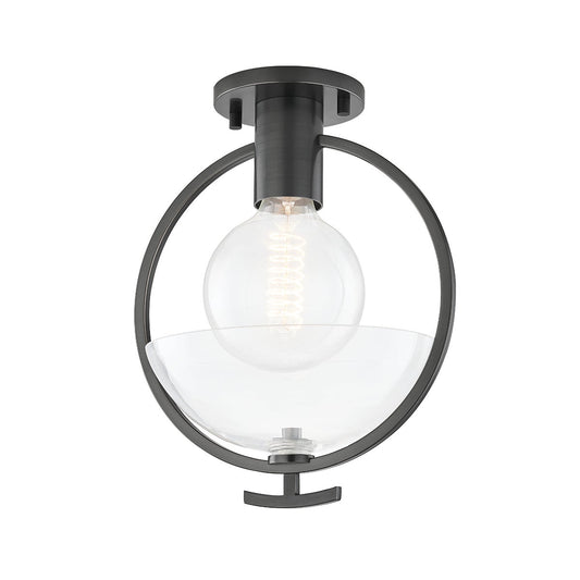 Mitzi by Hudson Valley Lighting Ringo Semi-Flush Mount in Old Bronze