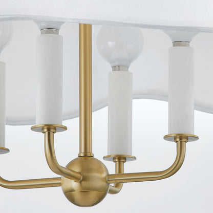 Mitzi by Hudson Valley Lighting Rosanna Pendant in Aged Brass, detail view 1