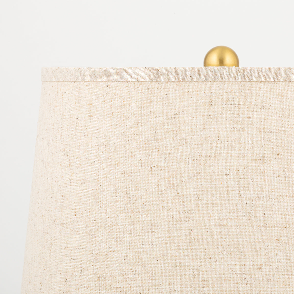Mitzi by Hudson Valley Lighting Roshani Table Lamp in Aged Brass / Ceramic Raw Matte White, detail view 2