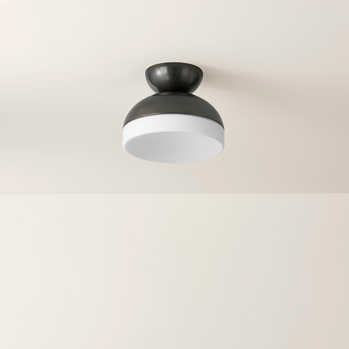 Mitzi by Hudson Valley Lighting Rue Flush Mount in True Bronze, detail view 2