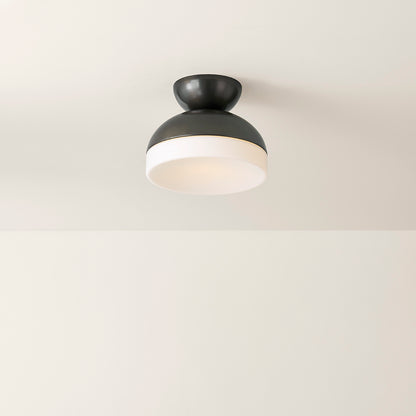 Mitzi by Hudson Valley Lighting Rue Flush Mount in True Bronze, detail view 4
