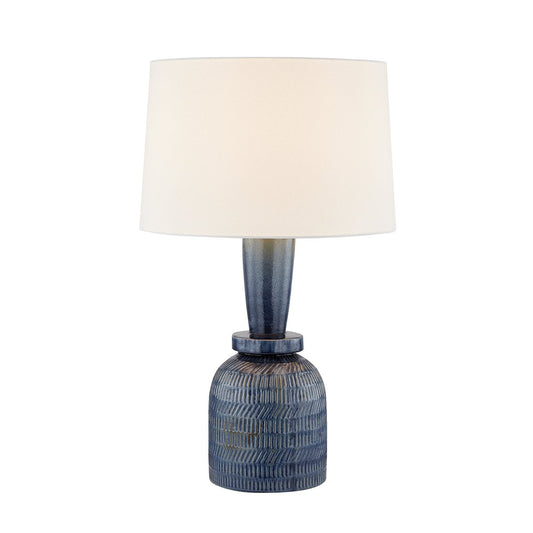 Mitzi by Hudson Valley Lighting Russo Table Lamp in Aged Brass / Ceramic Washed Cobalt