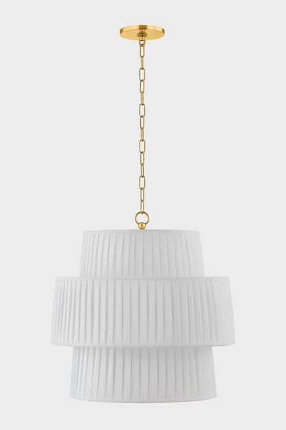 Mitzi by Hudson Valley Lighting Rya Pendant in Aged Brass, detail view 1