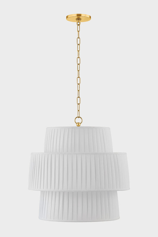 Mitzi by Hudson Valley Lighting Rya Pendant in Aged Brass, detail view 1