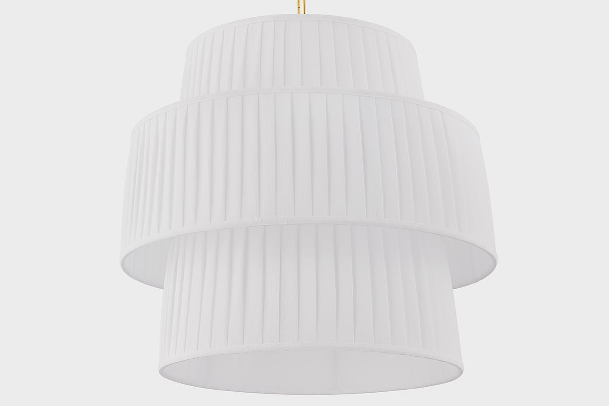 Mitzi by Hudson Valley Lighting Rya Pendant in Aged Brass, detail view 2