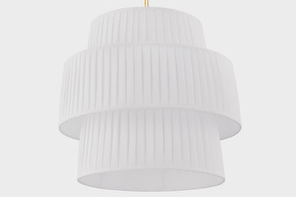 Mitzi by Hudson Valley Lighting Rya Pendant in Aged Brass, detail view 2
