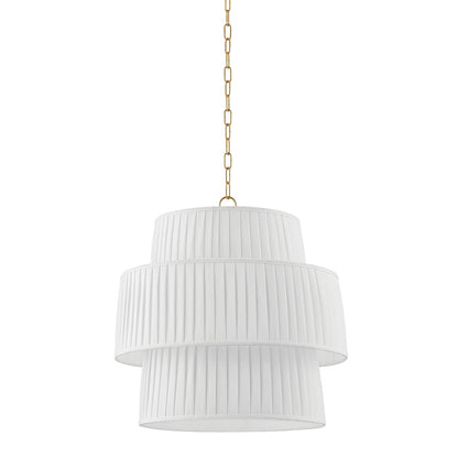 Mitzi by Hudson Valley Lighting Rya Pendant in Aged Brass
