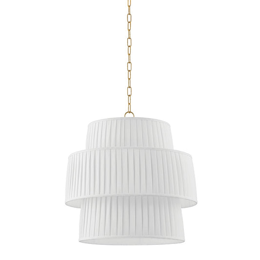 Mitzi by Hudson Valley Lighting Rya Pendant in Aged Brass