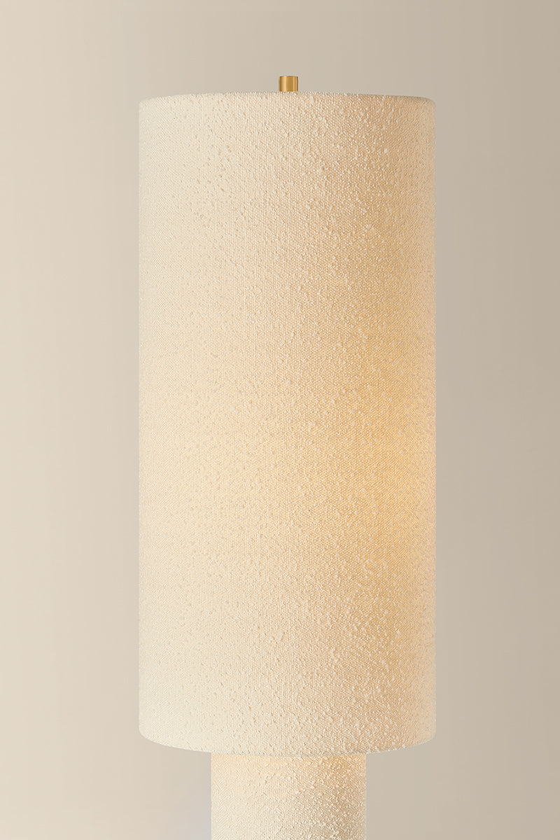 Mitzi by Hudson Valley Lighting Sam Floor Lamp in Aged Brass, detail view 1
