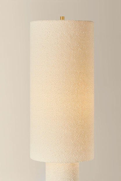 Mitzi by Hudson Valley Lighting Sam Floor Lamp in Aged Brass, detail view 1