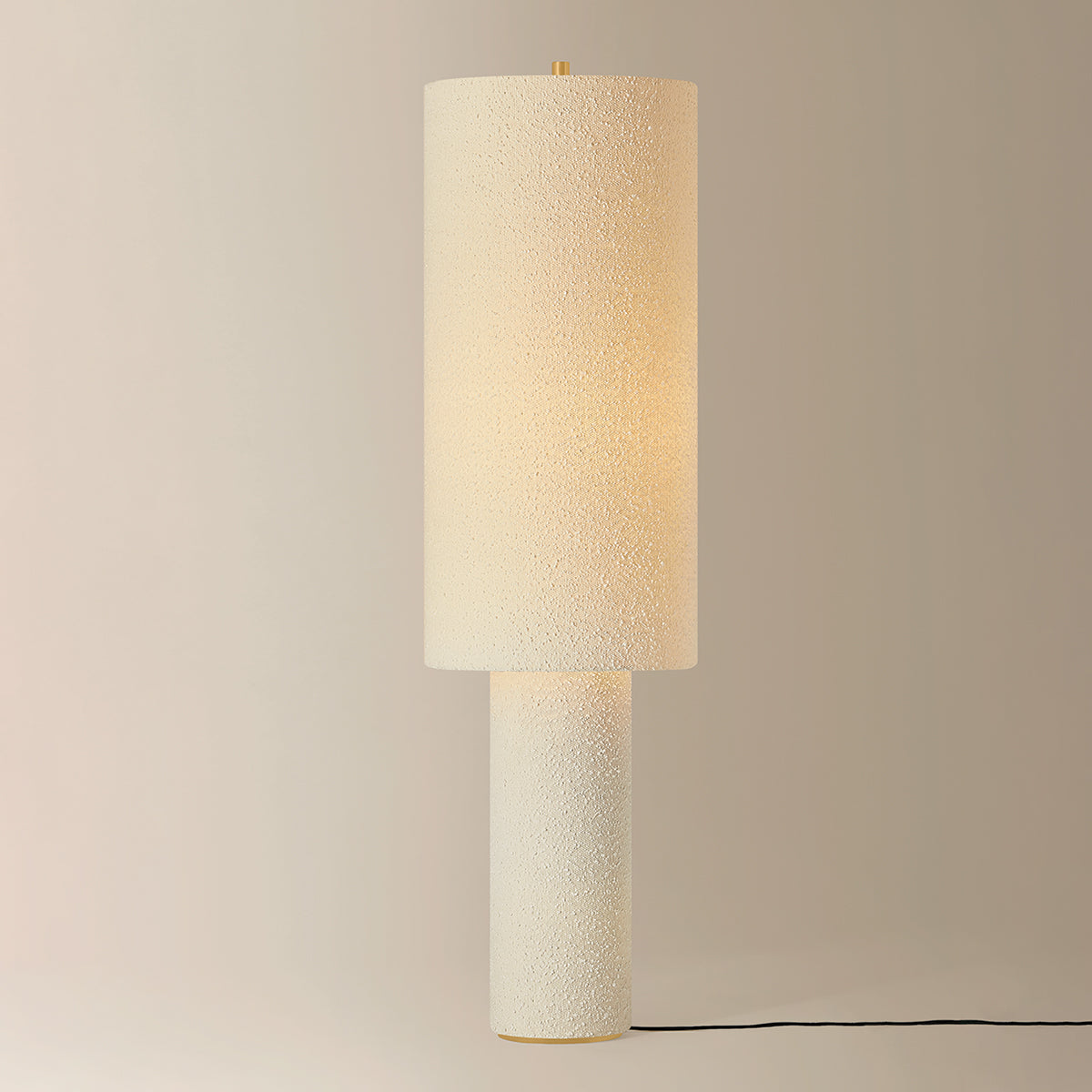 Mitzi by Hudson Valley Lighting Sam Floor Lamp in Aged Brass, detail view 4