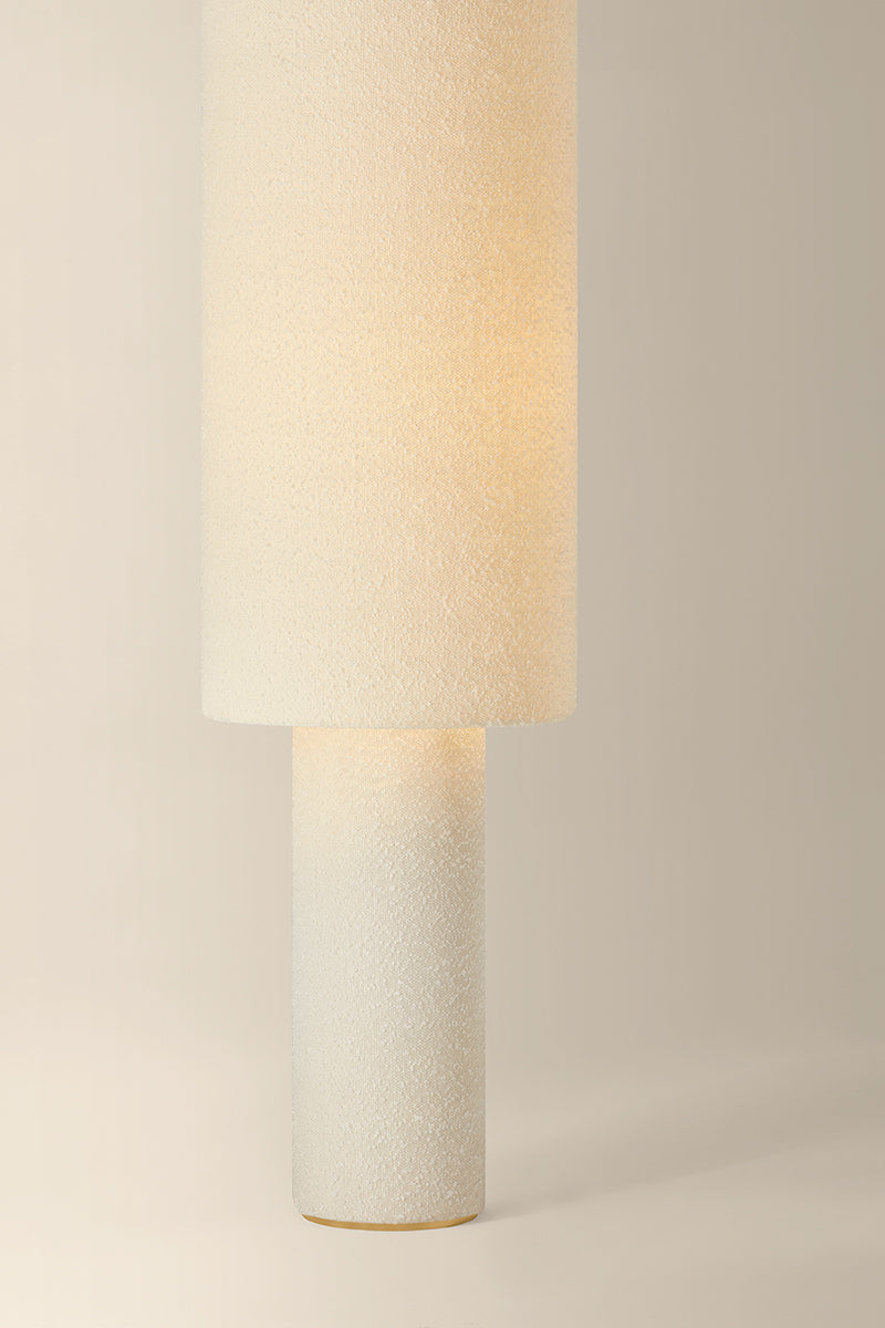 Mitzi by Hudson Valley Lighting Sam Floor Lamp in Aged Brass, detail view 5