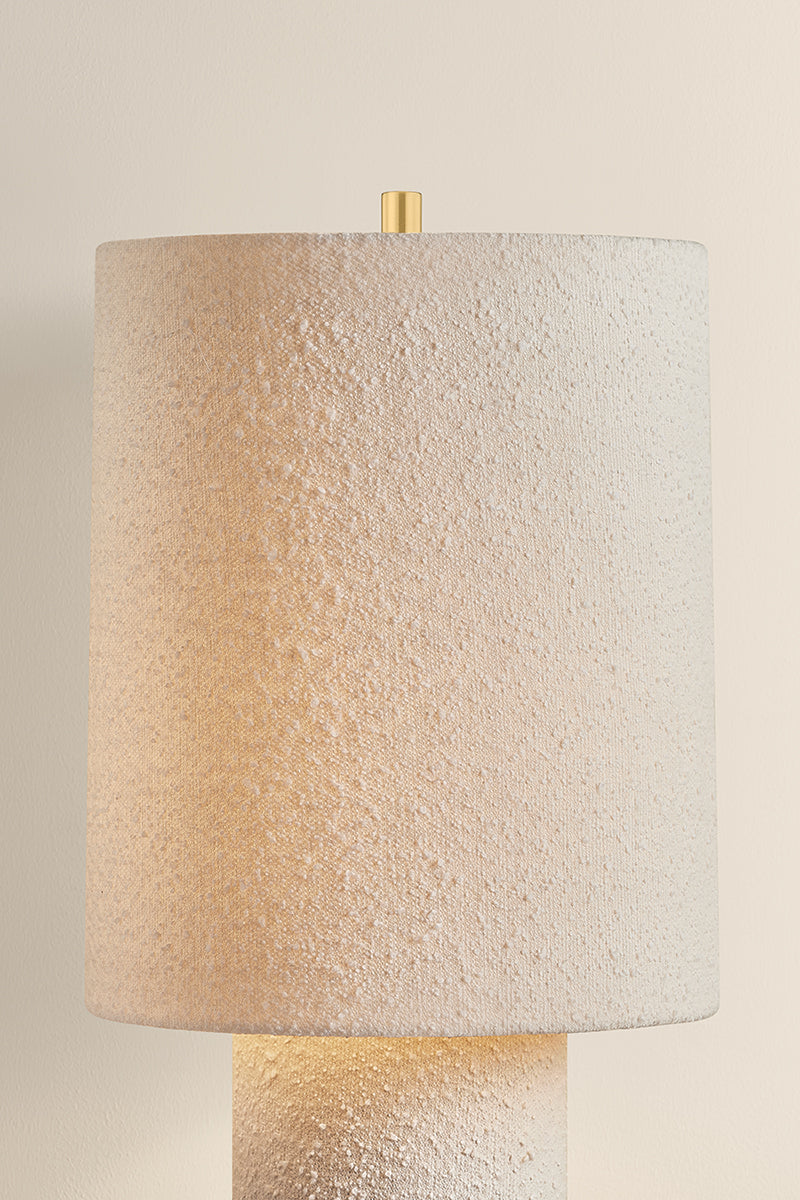 Mitzi by Hudson Valley Lighting Sam Table Lamp in Aged Brass, detail view 1