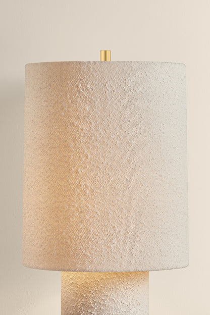 Mitzi by Hudson Valley Lighting Sam Table Lamp in Aged Brass, detail view 1
