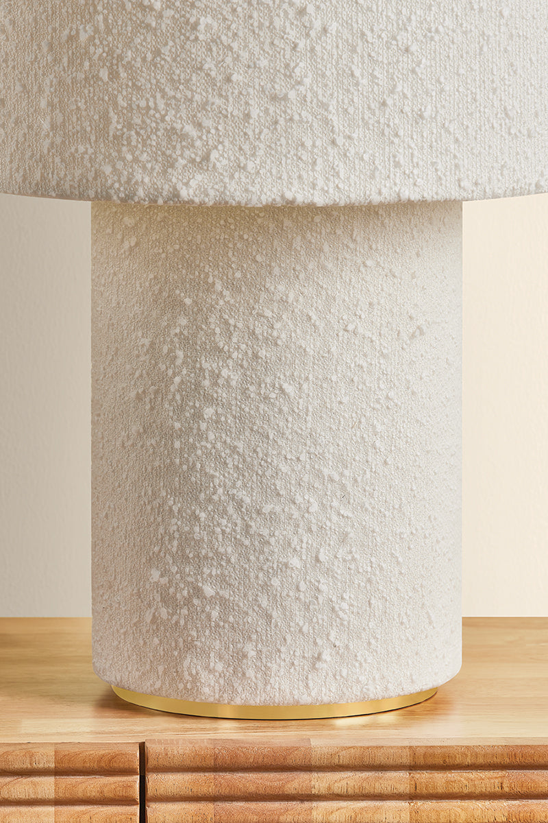 Mitzi by Hudson Valley Lighting Sam Table Lamp in Aged Brass, detail view 3