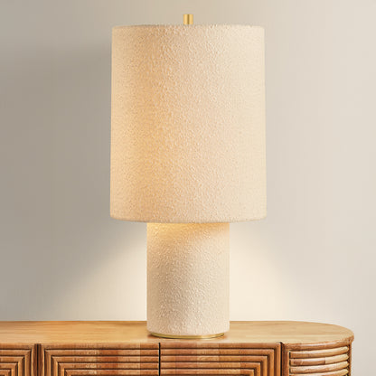 Mitzi by Hudson Valley Lighting Sam Table Lamp in Aged Brass, detail view 4