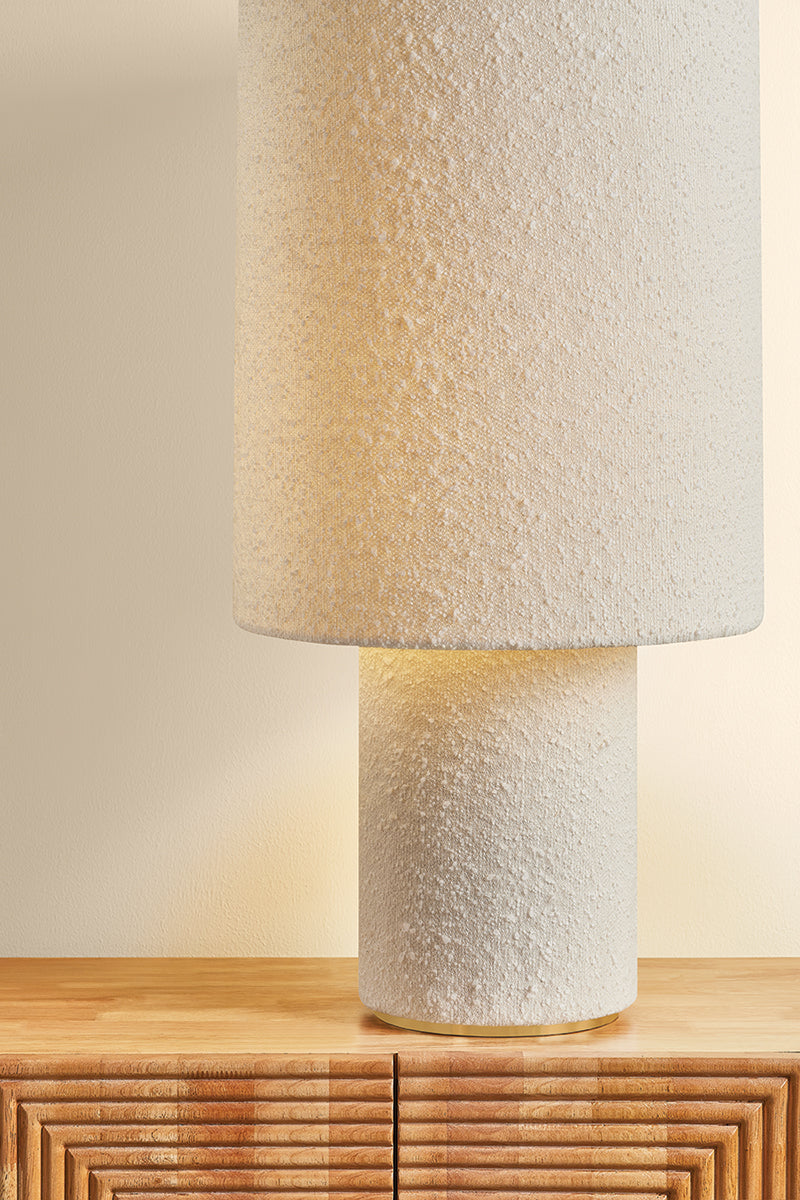 Mitzi by Hudson Valley Lighting Sam Table Lamp in Aged Brass, detail view 5