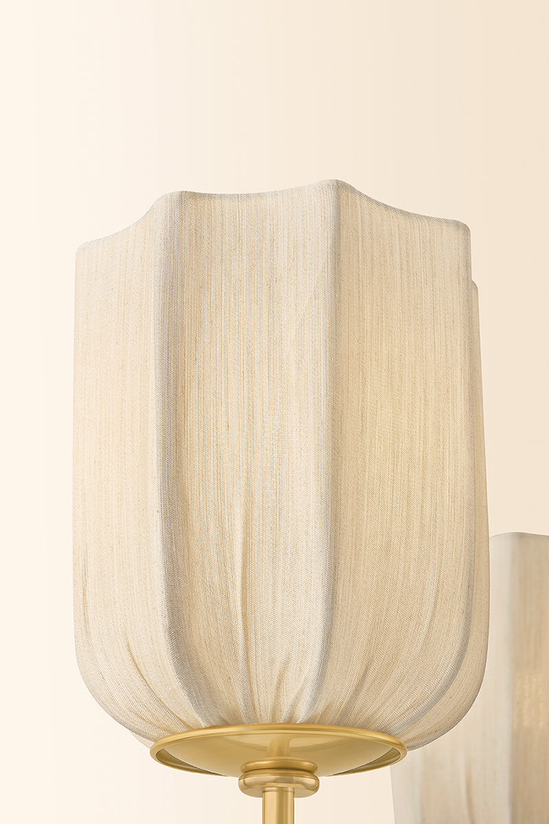 Mitzi by Hudson Valley Lighting Samantha Chandelier in Aged Brass, detail view 3