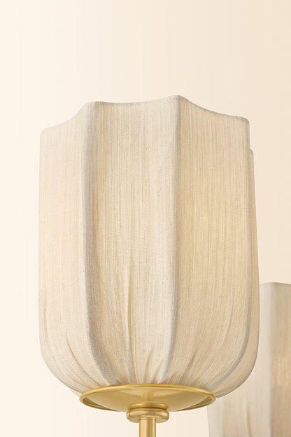 Mitzi by Hudson Valley Lighting Samantha Chandelier in Aged Brass, detail view 3