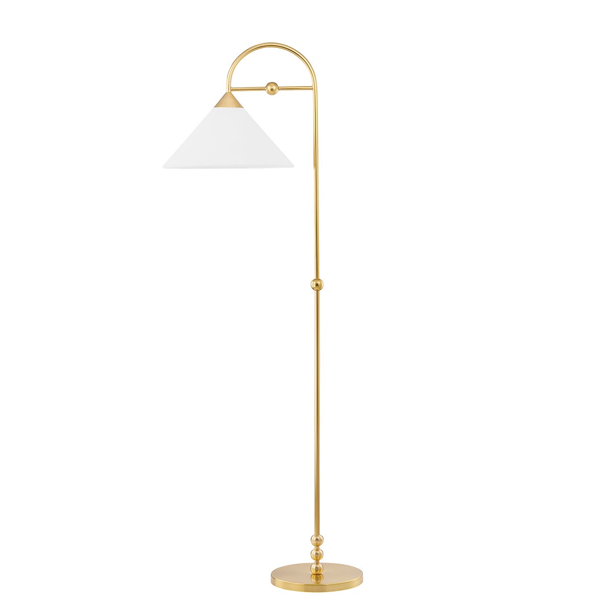 Mitzi by Hudson Valley Lighting Sang Floor Lamp in Aged Brass