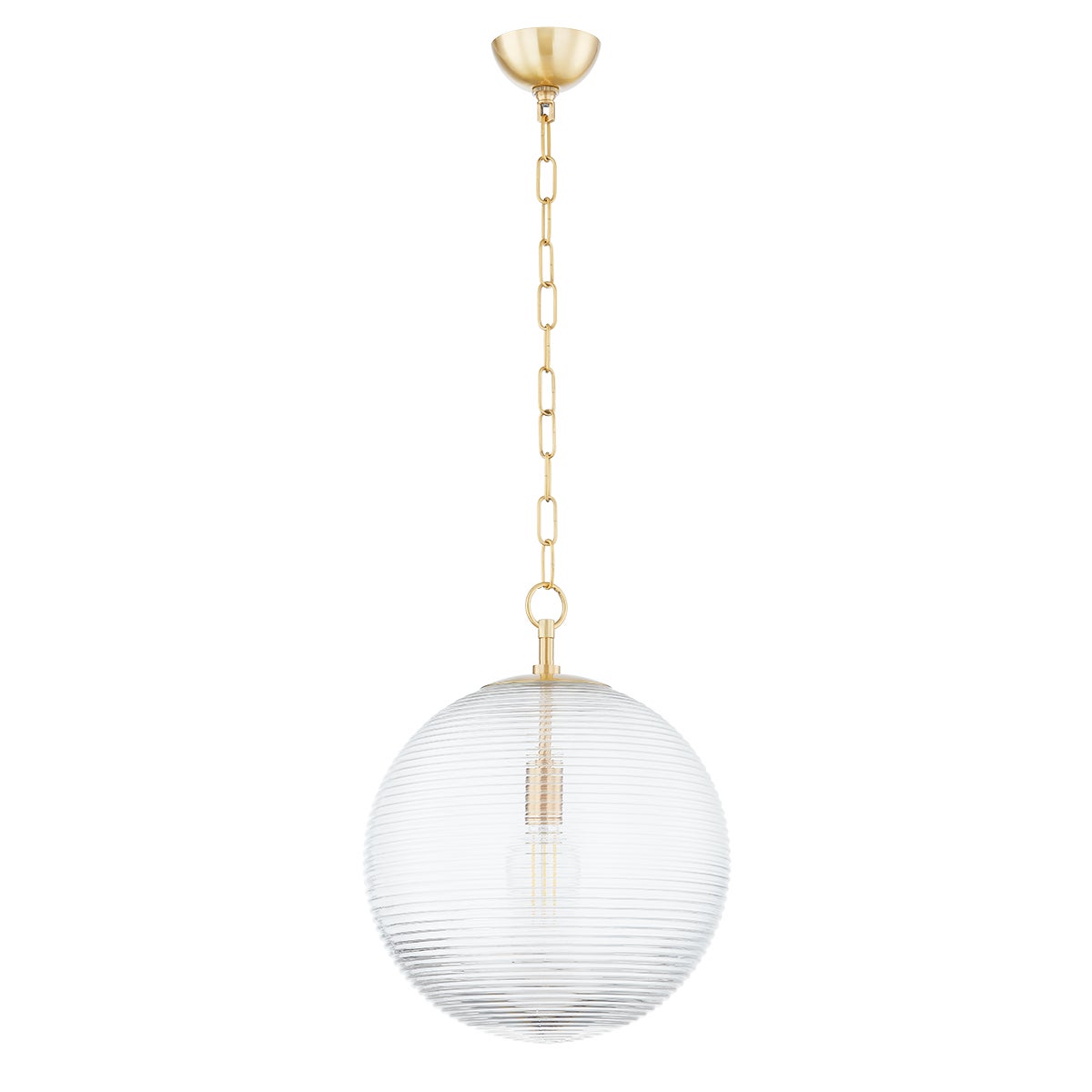 Mitzi by Hudson Valley Lighting Sara Large Pendant in Aged Brass