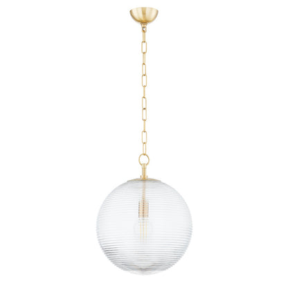 Mitzi by Hudson Valley Lighting Sara Large Pendant in Aged Brass