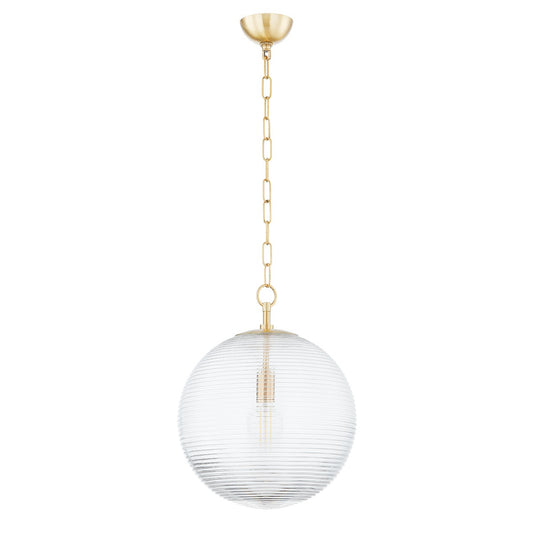 Mitzi by Hudson Valley Lighting Sara Large Pendant in Aged Brass