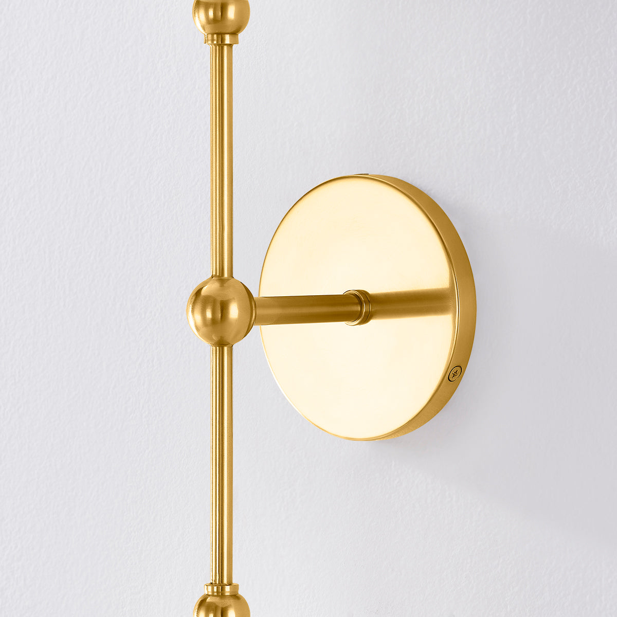 Mitzi by Hudson Valley Lighting Saylor Wall Sconce in Aged Brass / Soft Cream, detail view 3