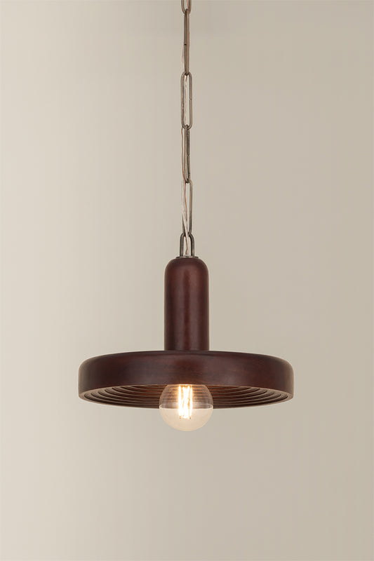 Mitzi by Hudson Valley Lighting Scheana Pendant in Aged Brass, detail view 1