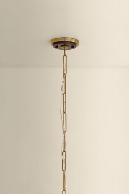 Mitzi by Hudson Valley Lighting Scheana Pendant in Aged Brass, detail view 10
