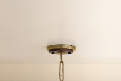 Mitzi by Hudson Valley Lighting Scheana Pendant in Aged Brass, detail view 12