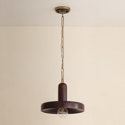 Mitzi by Hudson Valley Lighting Scheana Pendant in Aged Brass, detail view 14