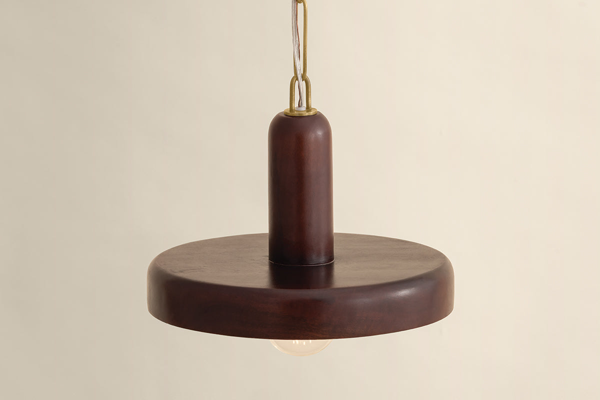 Mitzi by Hudson Valley Lighting Scheana Pendant in Aged Brass, detail view 5