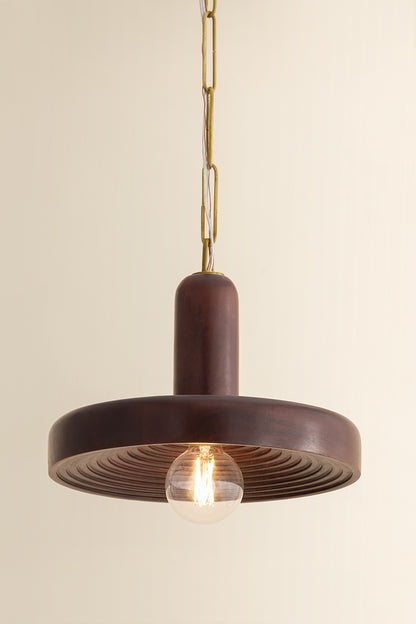Mitzi by Hudson Valley Lighting Scheana Pendant in Aged Brass, detail view 7