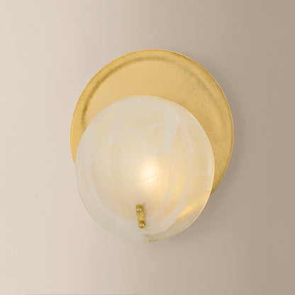 Mitzi by Hudson Valley Lighting Shanette Wall Sconce in Vintage Gold Leaf, detail view 4