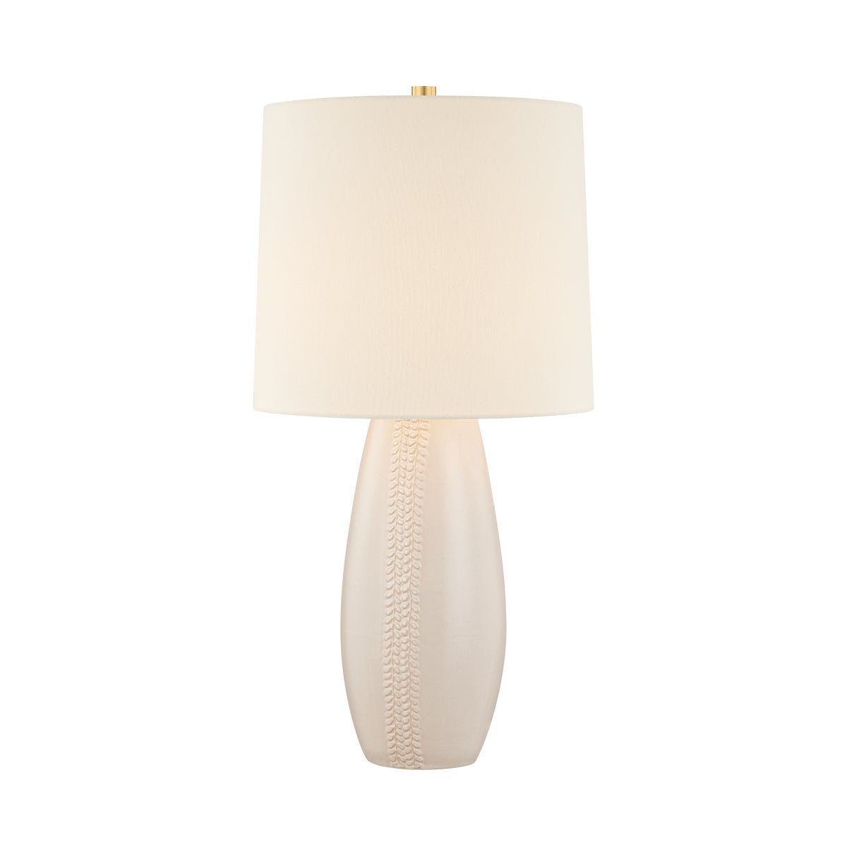 Mitzi by Hudson Valley Lighting Shavani Table Lamp in Aged Brass / Ceramic Honeydew
