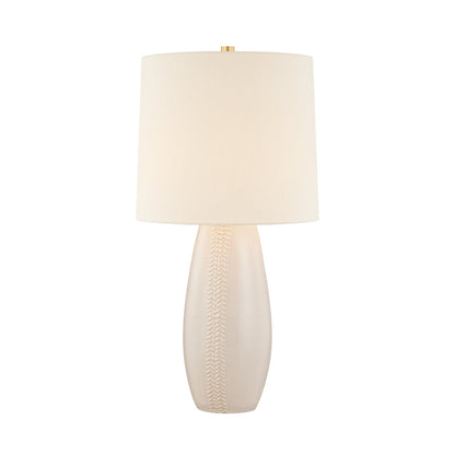 Mitzi by Hudson Valley Lighting Shavani Table Lamp in Aged Brass / Ceramic Honeydew